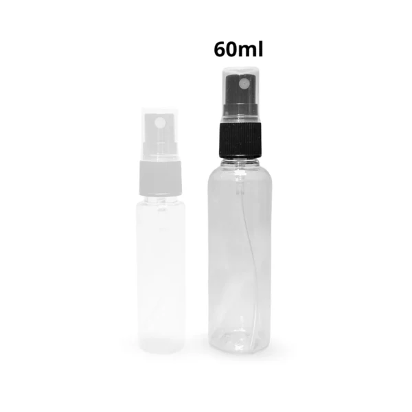 envase de plastico transparente atomizador spray de 60ml