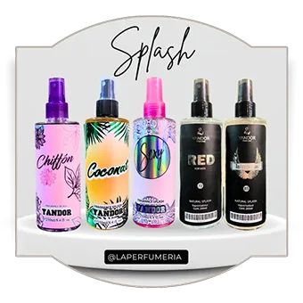 Distribuidor de Splash con aromas deliciosos, son esenciales insumos para perfumería